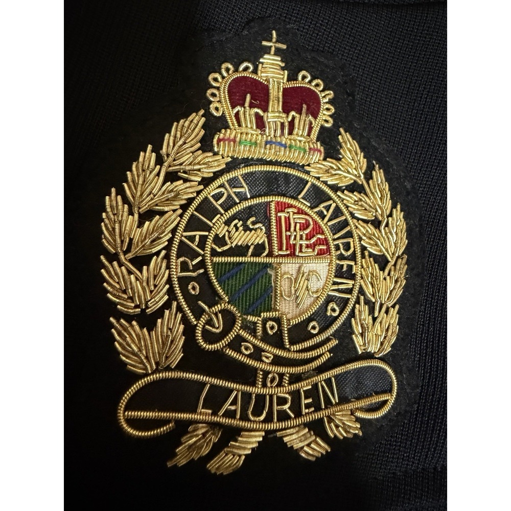 Vintage Lauren Ralph Lauren Black Crest Blazer Sports Coat Women's Size 10 - Picture 8 of 12